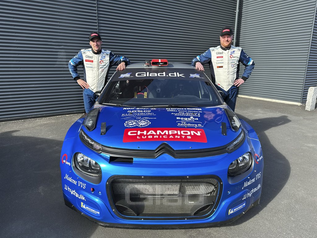 Mads Dalsager (tv) bliver ny codriver for Kenneth Madsen
(Foto: Glad Sport)
